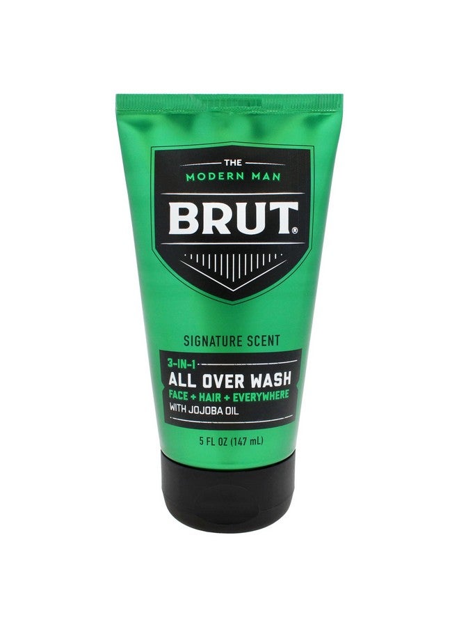 BRUT Moisturizing Face Wash - Deep Pore Cleansing And Conditioning Prep For Shaving - Face Cleanser With No Parabens, Phthalates Or Dyes - 5 Oz - Image 1
