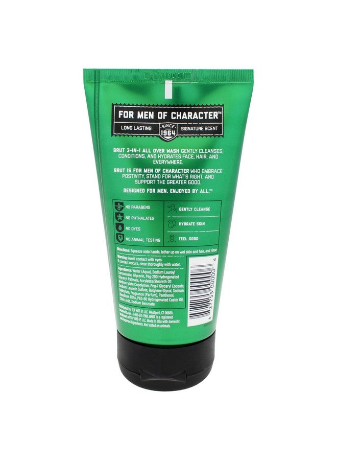 BRUT Moisturizing Face Wash - Deep Pore Cleansing And Conditioning Prep For Shaving - Face Cleanser With No Parabens, Phthalates Or Dyes - 5 Oz - Image 2