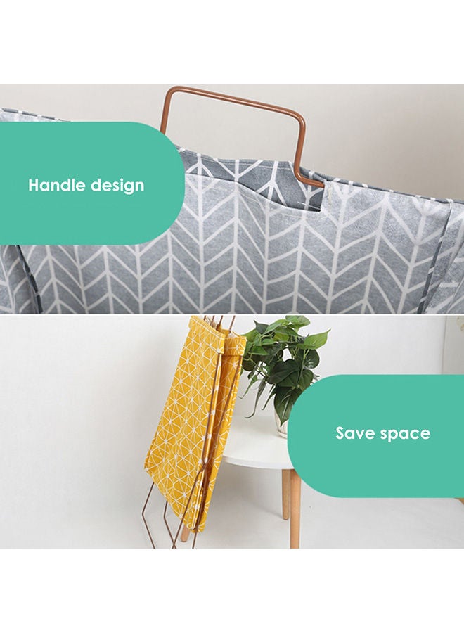 NIBEMINENT Waterproof Laundry Clothes Basket Grey 35x3x25centimeter - Image 4