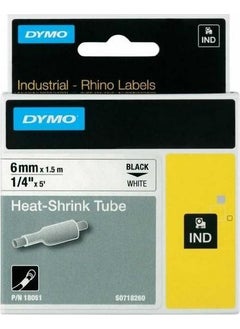 18051 Rhinopro Heat Shrink Tape (6mmx1.5m) White-Black