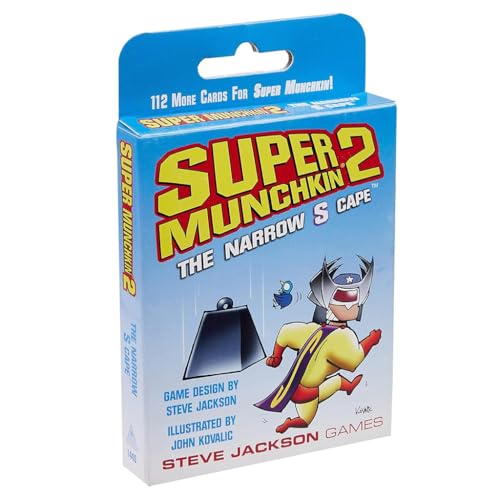 STEVE JACKSON GAMES Super Munchkin 2 The Narrow S Cape Card Game Expansion 112Card Expansion Adult Kid Family Card Game Fantasy RPG Ages 10 36 Players Average Play Time 120 Min Steve Jackson Games - Image 1