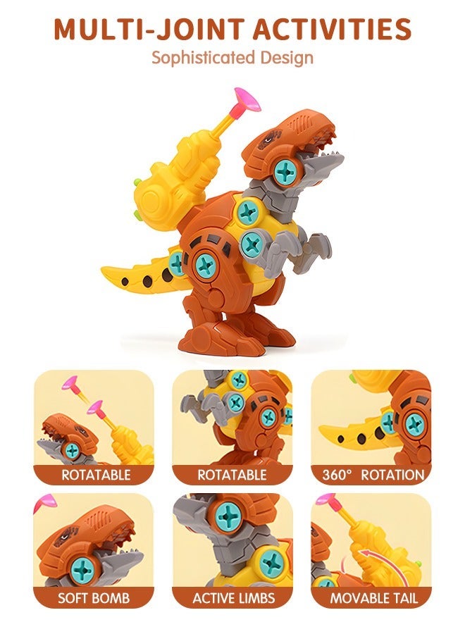 GROIC Take Apart Dinosaur Toys for Kids - Dino Building Toy Set Electric Drill STEM Educational Construction Gifts - Image 2