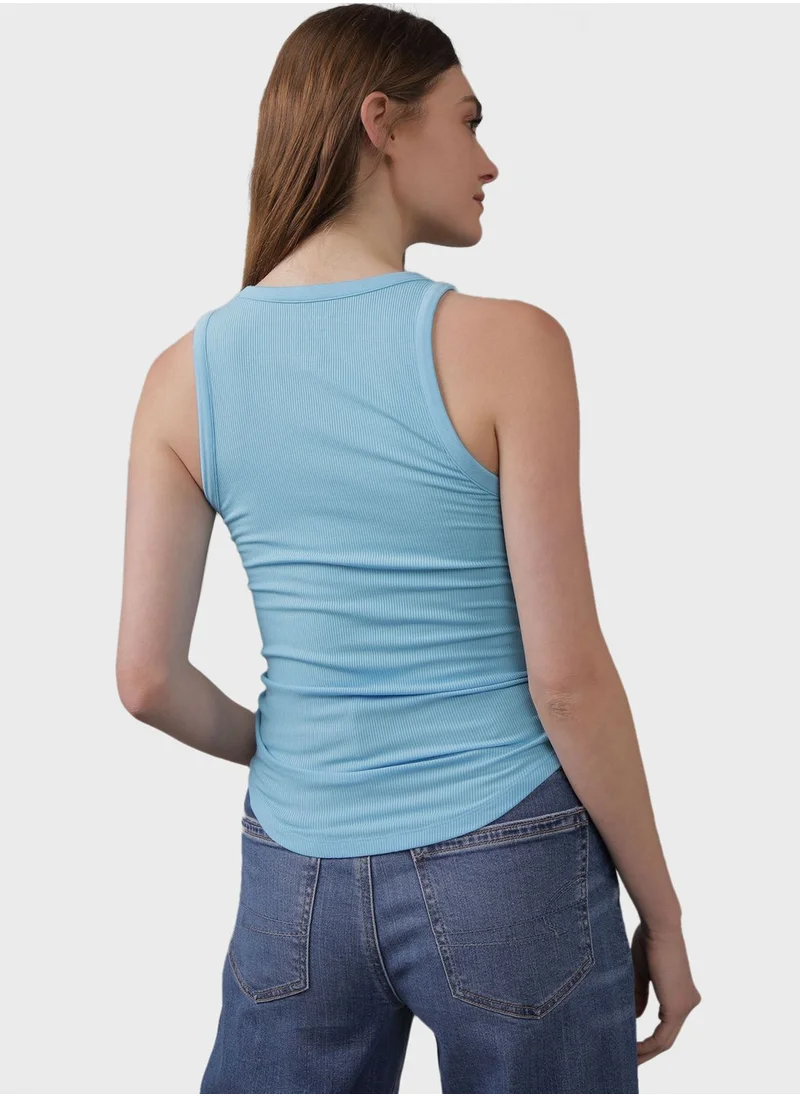 American Eagle Crew Neck Knitted Tank Top