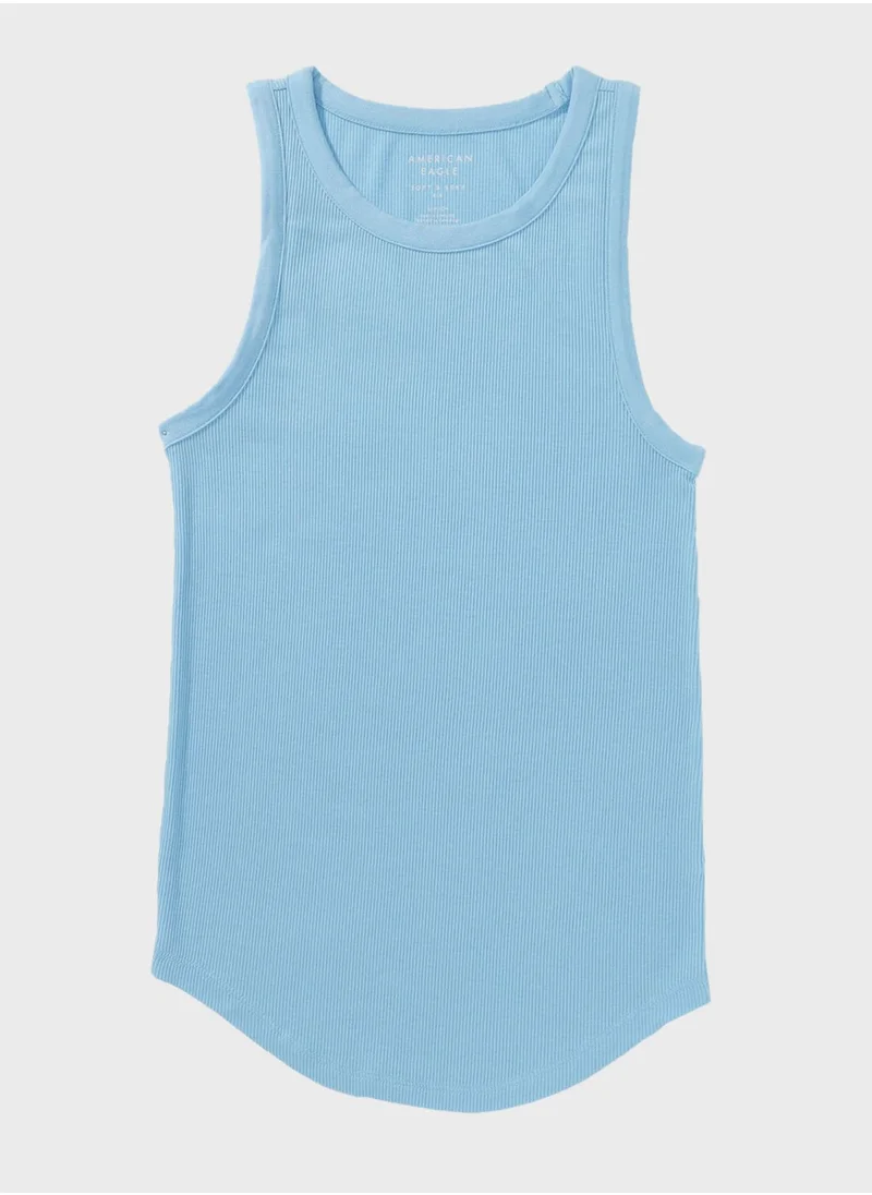 American Eagle Crew Neck Knitted Tank Top