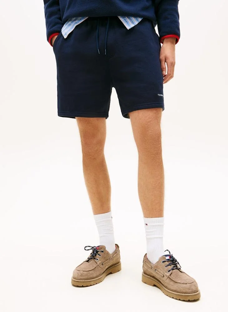 TOMMY JEANS Linear Logo Embroidery Sweat Shorts