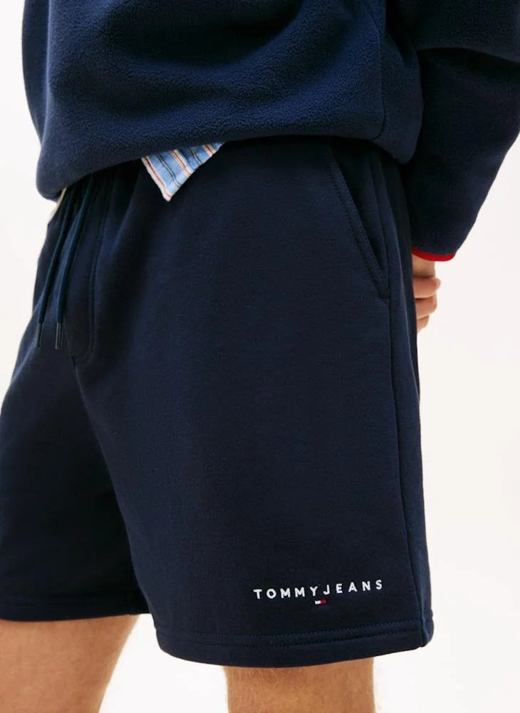 TOMMY JEANS  Linear Logo Embroidery Sweat Shorts for Men | Best Price UAE