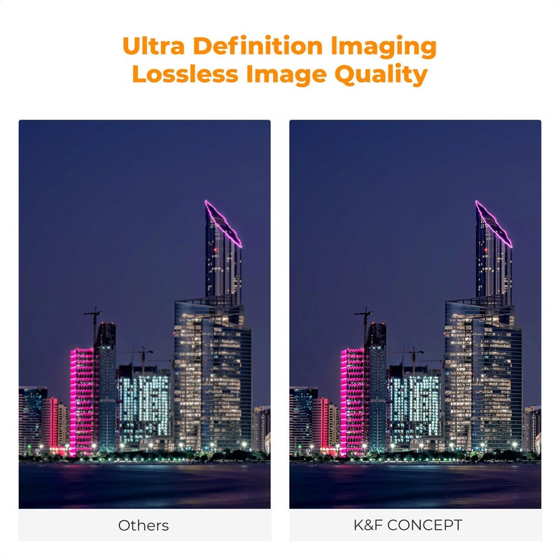 K&F CONCEPT 67mm Clear Natural Night Filter 28 Multi-Layer Coatings Light Pollution Reduction Filter for Night City Sky Star Shots, No Color Cast (Nano-X Series) - Image 5