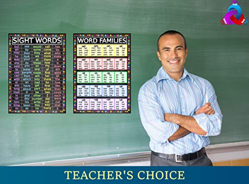 3D Learning LLF Sight Words and Word Families Posters - Laminated 14x19.5 - Educational Charts, Classroom Decorations, Back to School Supplies, Learning Posters for Preschool and Kindergarten, Homeschool Decor - Image 4