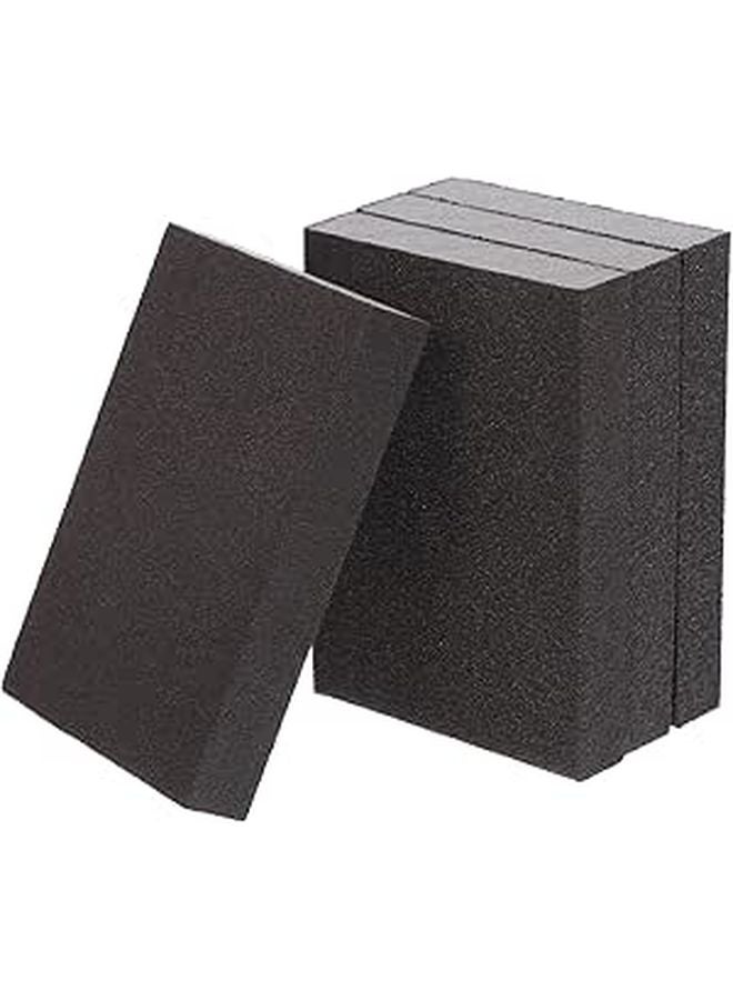 4Pcs Sanding Sponge Blocks Set Assorted Grits 60 80 120 220 For Wood Furniture And Automotive Polishing - Image 1