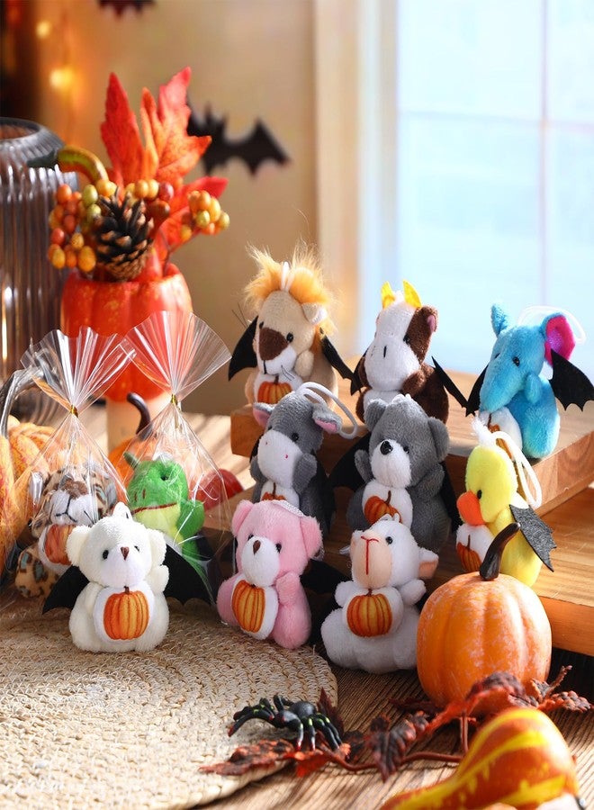 Vinsot 24 Pcs Halloween Stuffed Animal Bulk Small Halloween Plush Toys Plush keychain with Pumpkin Pattern for Trick or Treat Goodie Bag Fillers Halloweens Party Favors Gift 3'' - Image 4