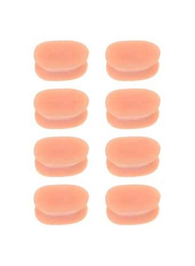 8 Pcs Light Brown Toe Bunion Splint Corrector Hallux Valgus Straightener Foot Relief - Image 1
