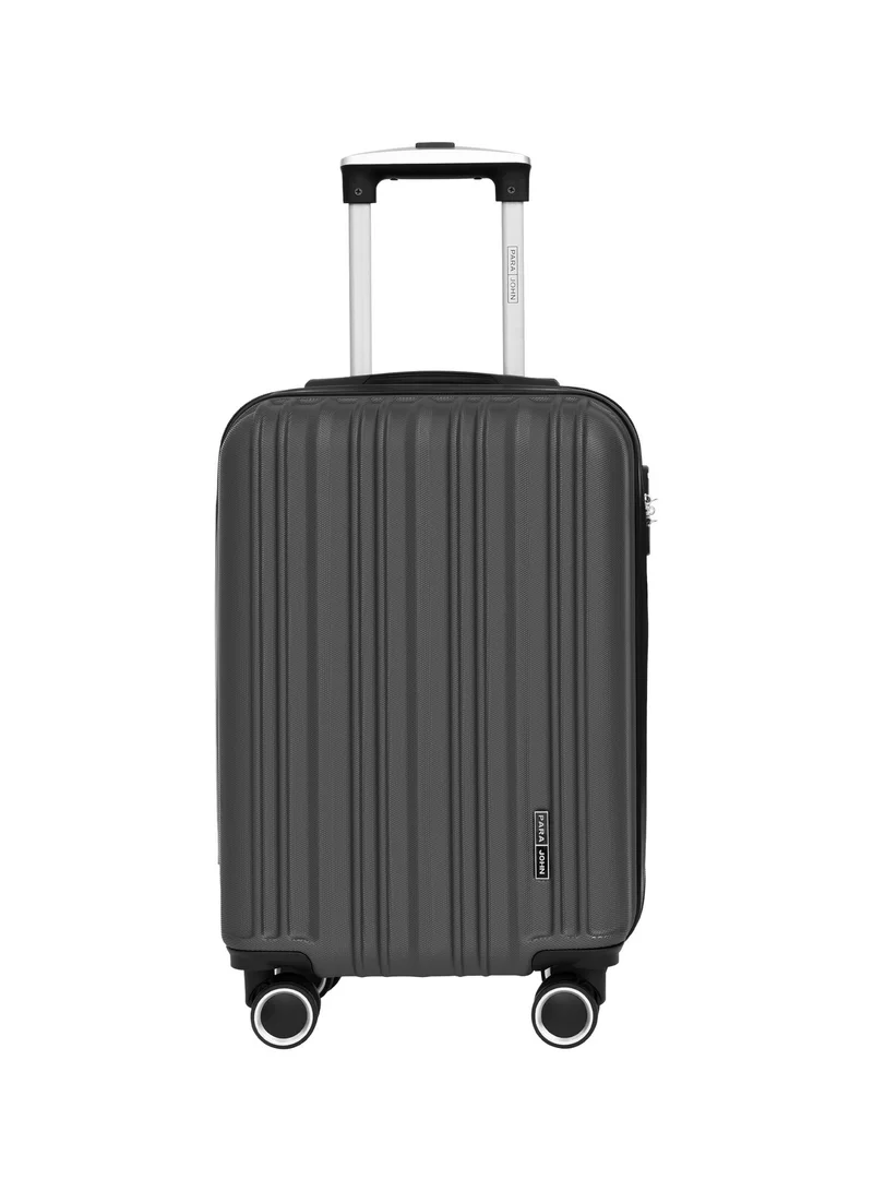 بارا جون HexaShield 2-Piece Luggage Set, Carry on & Check-in Luggage for Men & Women, Lightweight ABS Hard Shell Suitcase for Travel, 20/24 Inch Trolley Bags, 360° Spinner Wheels & TSA Lock, Dark Grey