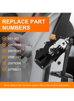 TLAXCA Door Lock Latch Actuator Motor Front Left Driver Side for 2007 2008 2009 GMC Sierra Yukon Chevy Silverado Tahoe Suburban Avalanche Cadillac Escalade - Replaces 931-303, 15880052, 20783846, 25789211  - Image 4