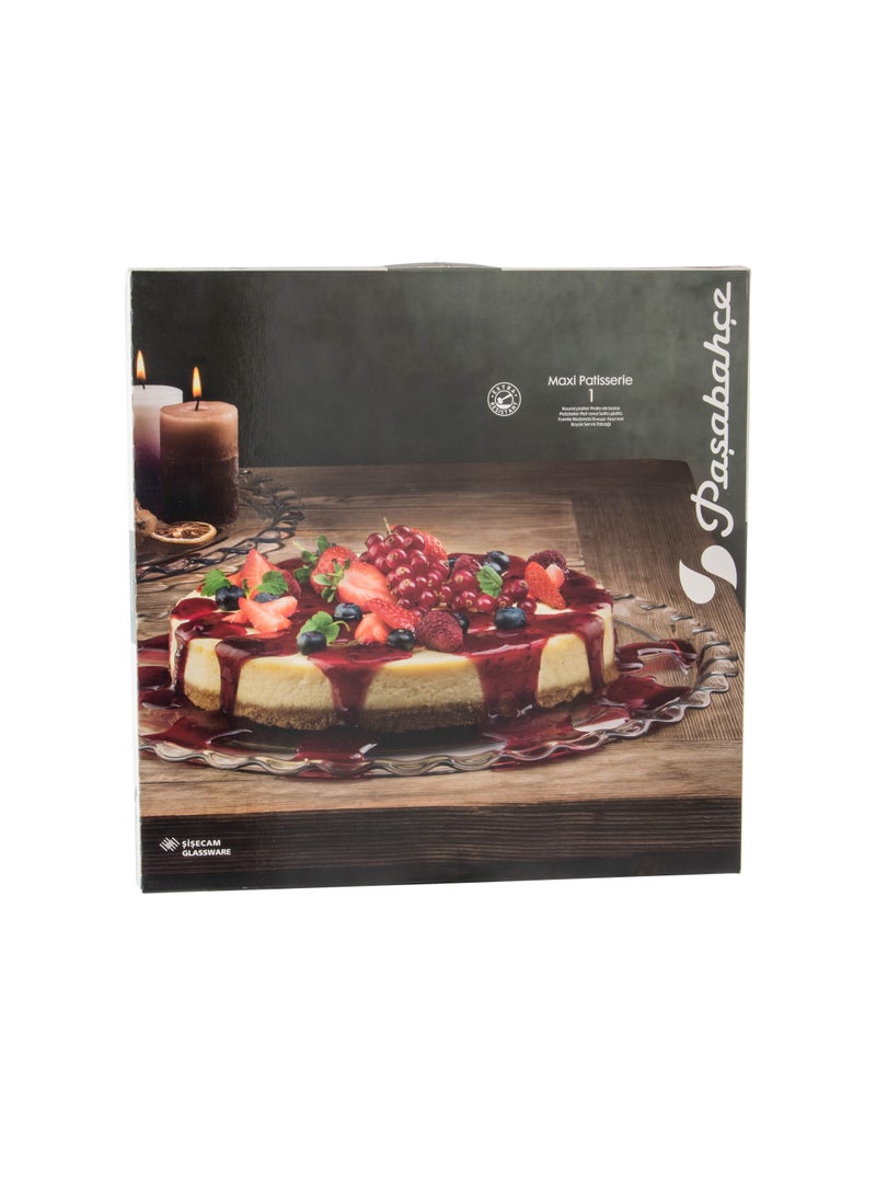 Pasabachi Round Glass Pizza Serving Plate - Image 3