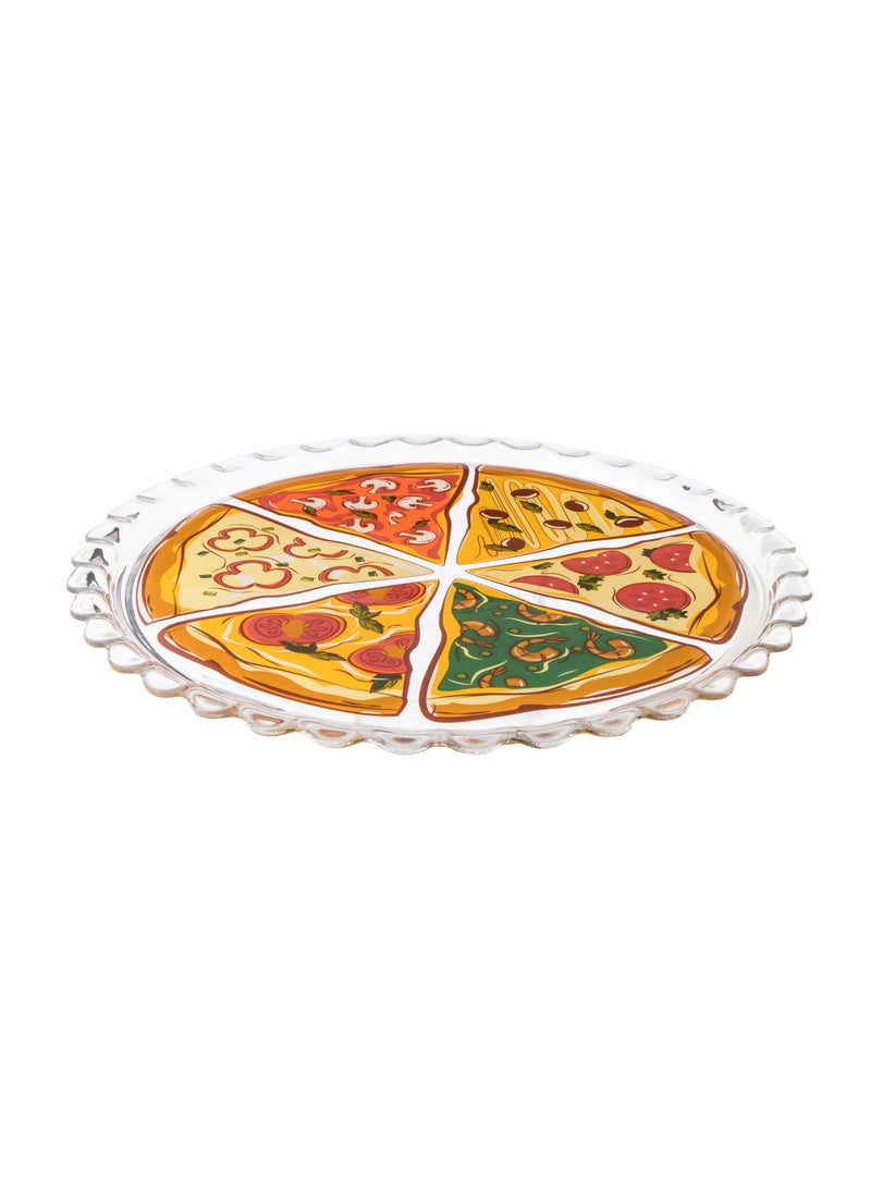 Pasabachi Round Glass Pizza Serving Plate - Image 2