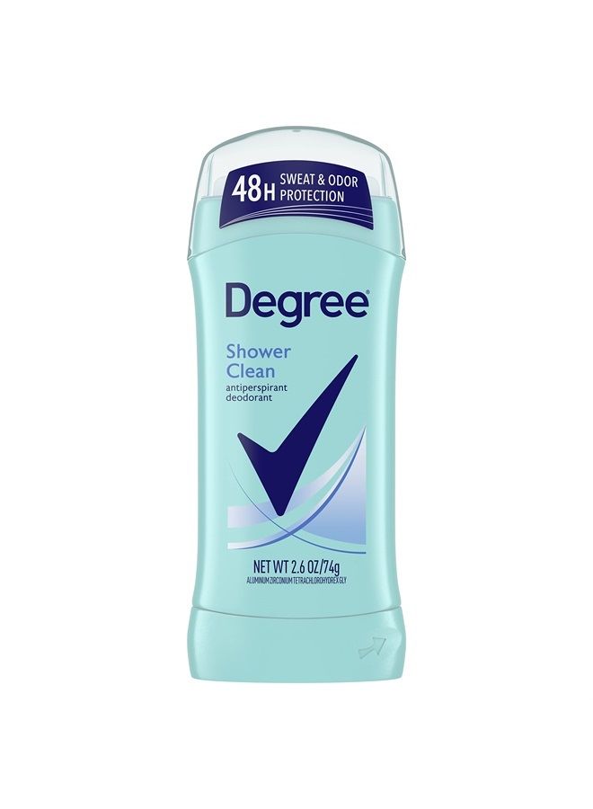 Degree Original Antiperspirant Deodorant Shower Clean 48-Hour Sweat & Odor Protection Antiperspirant for Women 2.6 oz - Image 1