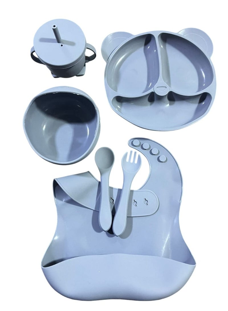 Silicone Baby Feeding Set - 6 Pieces - Image 2