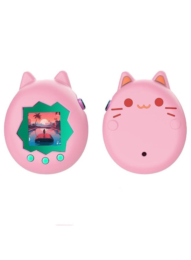 1Pcs Silicone Protective Case for Tamagotchi Paradise, Anti-Fall Soft Protective Sleeve Skin, Electronic Pet Game Machine Silicone Shell Case Shockproof Anti-Drop Protection Cover (Pink) - Image 1