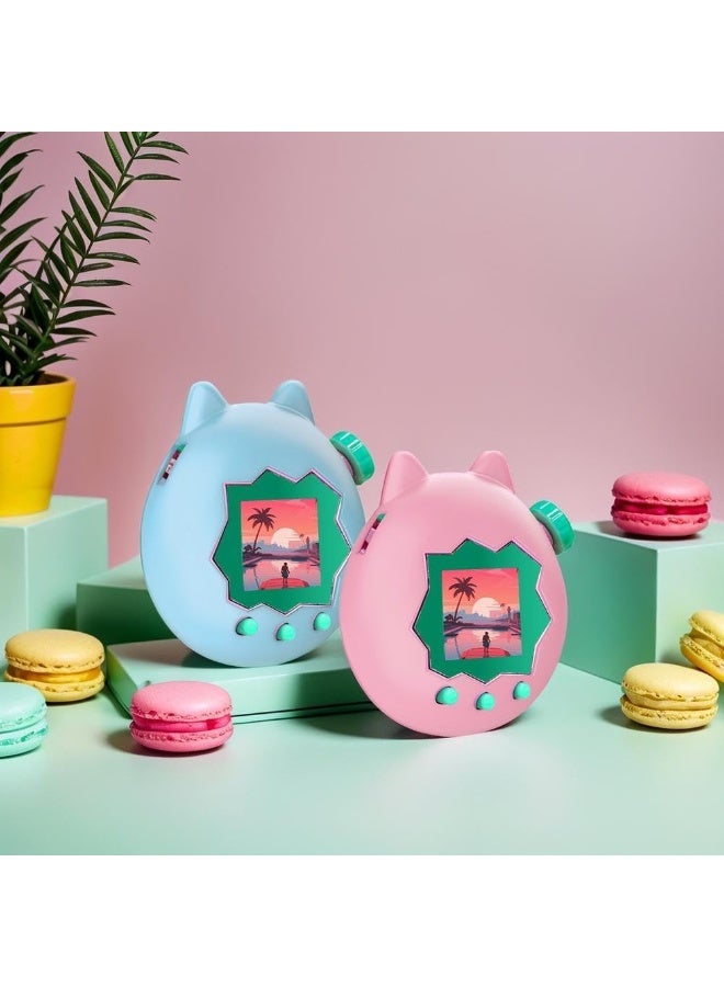 1Pcs Silicone Protective Case for Tamagotchi Paradise, Anti-Fall Soft Protective Sleeve Skin, Electronic Pet Game Machine Silicone Shell Case Shockproof Anti-Drop Protection Cover (Pink) - Image 2