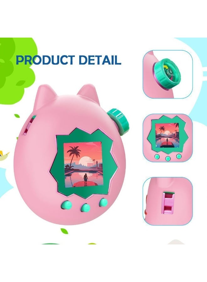 1Pcs Silicone Protective Case for Tamagotchi Paradise, Anti-Fall Soft Protective Sleeve Skin, Electronic Pet Game Machine Silicone Shell Case Shockproof Anti-Drop Protection Cover (Pink) - Image 3