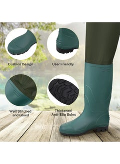 Gonex Chest Waders Hunting Fishing Waders For Men Women Waterproof 70D Nylon Wader For Duck Hunting Fishing, Green, Sizes 11  - Image 3