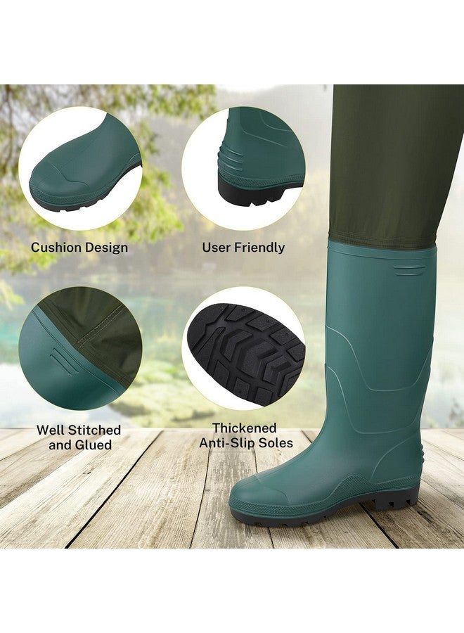 Gonex Chest Waders Hunting Fishing Waders For Men Women Waterproof 70D Nylon Wader For Duck Hunting Fishing, Green, Sizes 11 - Image 3