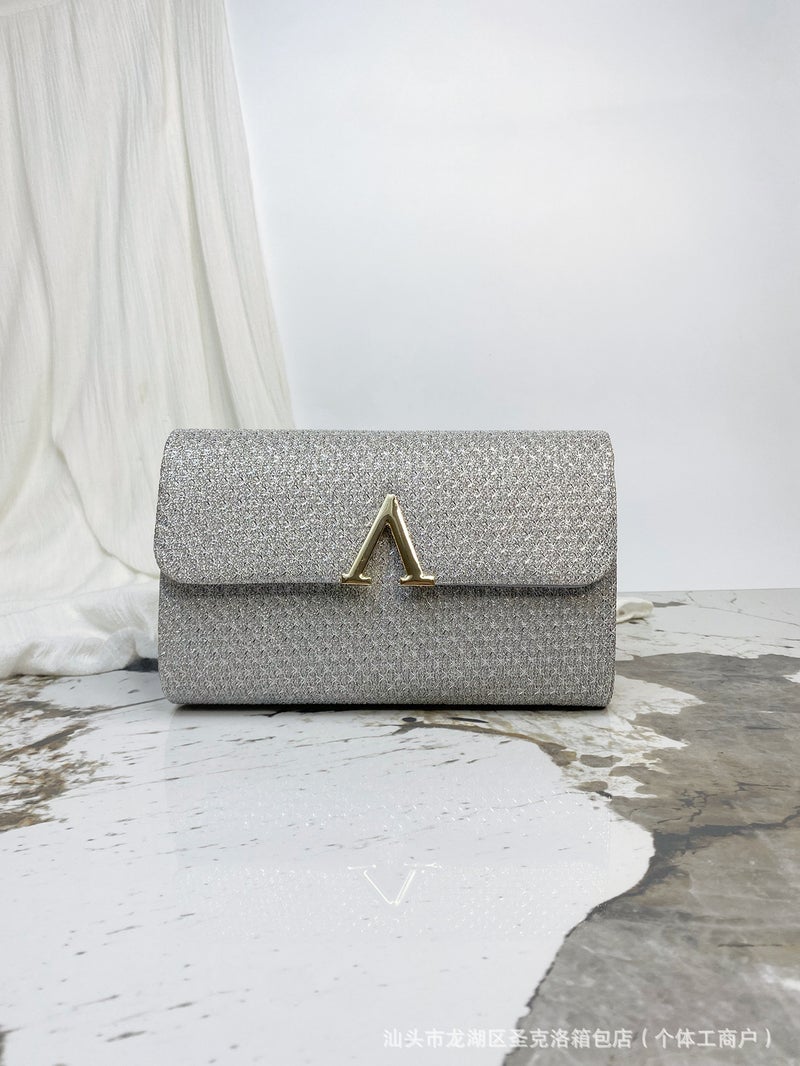 2024 Evening Bag New Envelope Clutch Bag Sequin Bag Banquet Bag Women'S Evening Dress Wedding - Image 4
