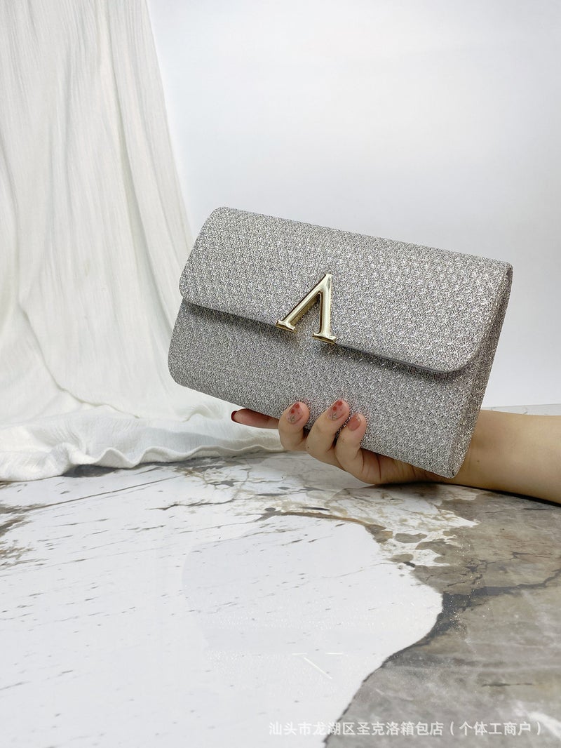 2024 Evening Bag New Envelope Clutch Bag Sequin Bag Banquet Bag Women'S Evening Dress Wedding - Image 1