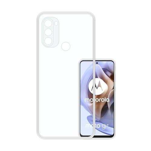 VIDO Transparent Back Case Cover for Motorola Moto G31 (Soft & Flexible & Camera Protection Back Case) - Image 1