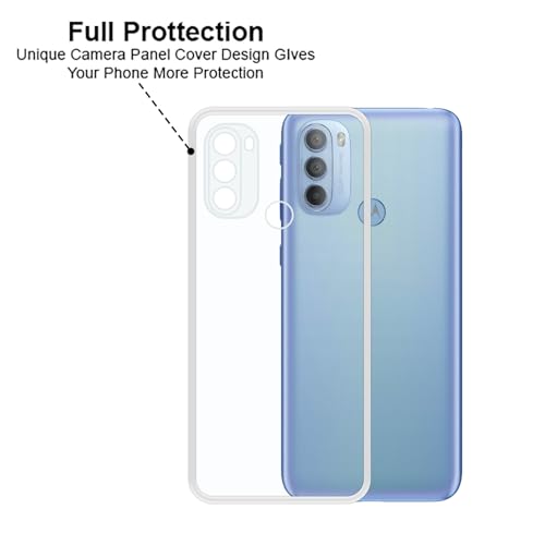 VIDO Transparent Back Case Cover for Motorola Moto G31 (Soft & Flexible & Camera Protection Back Case) - Image 4