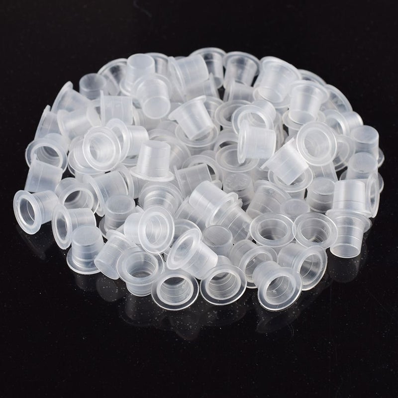 Autdor Tattoo Ink Caps Small Autdor 1000pcs Tattoo Cups Pigment Cap Disposable Ink Cup for Microblading Permanent Makeup Tattoos Pigment Clear Holder Container Caps Tattoos Supplies - Image 3
