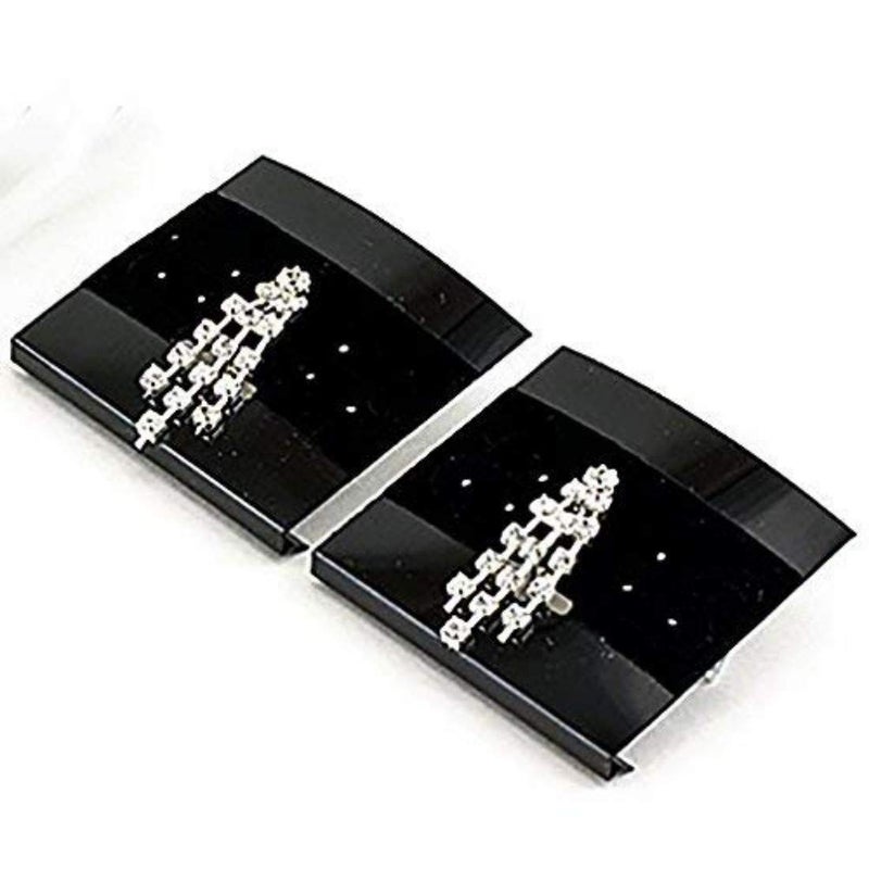 DIY Crafts Velvet Earring Jewelry Display Hanging Cards Showcase 2 x 2 Inch Black 5 Pack 200 Pc - Image 2