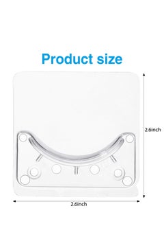 KASTWAVE 6 Piece Adhesive Shower Curtain Rod Holder, Adhesive Wall Mounted Shower Rods Holder Drill-Free Install, Adhesive Rod Mount Retainer, No Drilling, Not Include Shower Curtain Rod  - Image 2