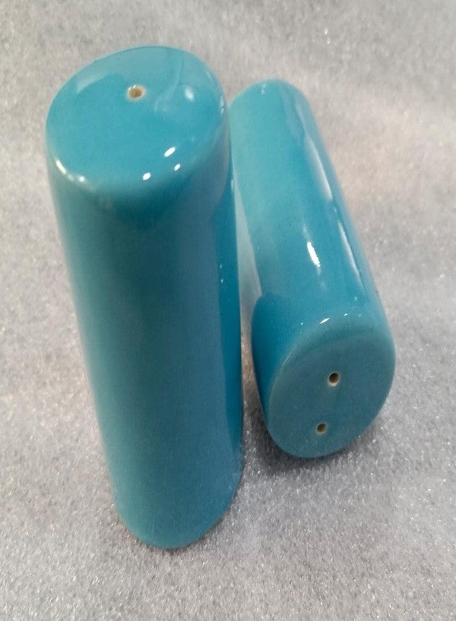 QIMACPLUS Salt and Pepper Shakers set Farmhouse Kitchen Decor Ceramic Salt Shaker - Wedding Registry Ideas Gifts Salt and Pepper Set Holder Table Décor,Modern Table Ceramic Shakers - Sky Blue - Image 4