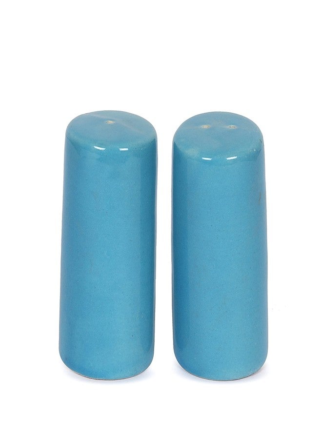 QIMACPLUS Salt and Pepper Shakers set Farmhouse Kitchen Decor Ceramic Salt Shaker - Wedding Registry Ideas Gifts Salt and Pepper Set Holder Table Décor,Modern Table Ceramic Shakers - Sky Blue - Image 2