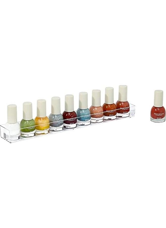 HOOKOR Nail Polish Organizer 84 Bottles of 7 Layers Sunglass Organizer Acrylic Display Rack Eyeglasses Storage Essential Oils Holder Makeup Organizer No Tool Needed Assembly, Clear (7 Layer (2 Pack))  - Image 5