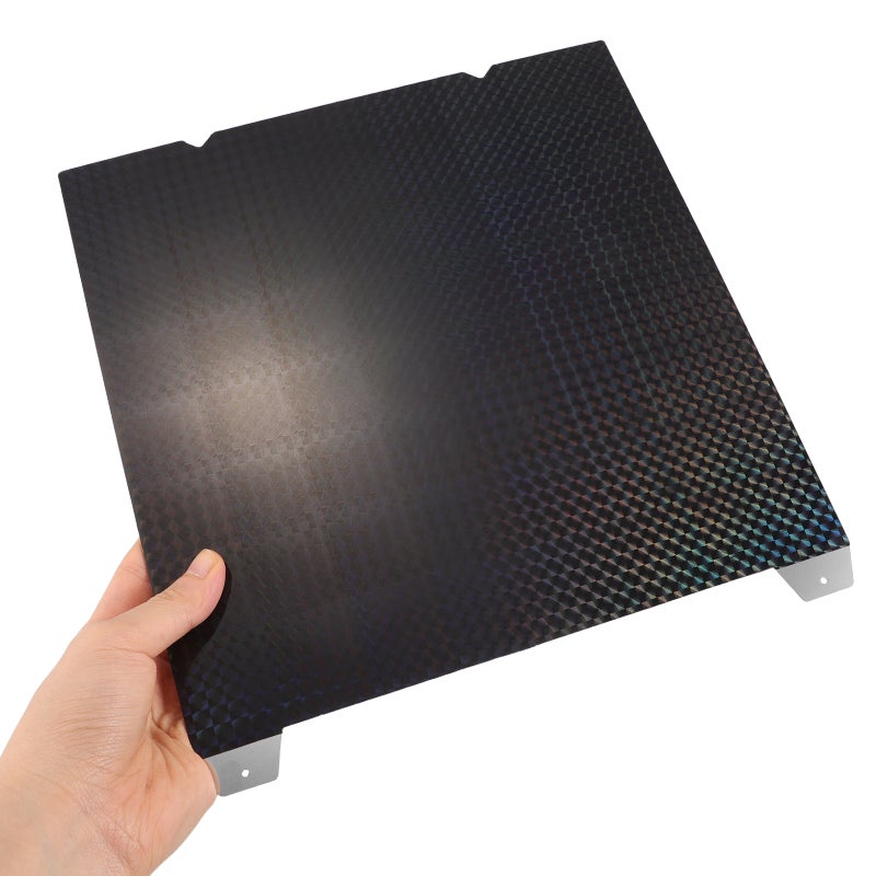 1 Set Of 3D Printer Platform: 235x235mm Plate - Textured PEI Sheet - Smooth Build Spring Steel Printing Bed For Stability And Precision Compatible for Blisfulhoks H1H - Image 3