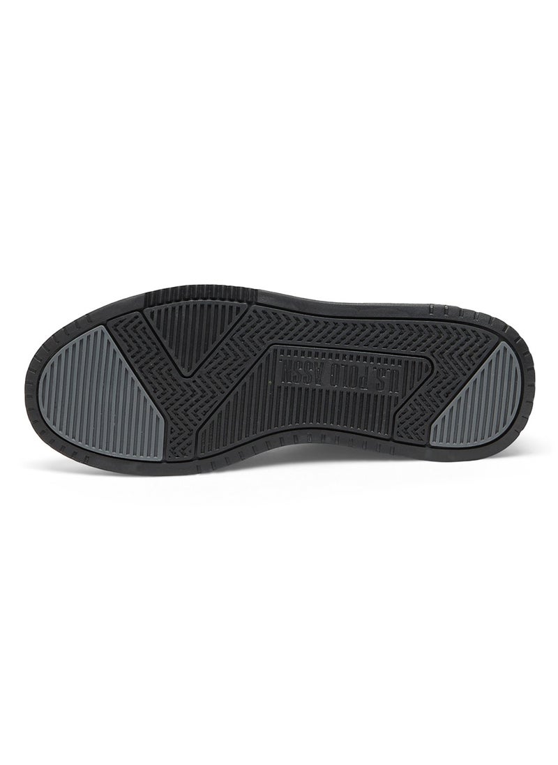 U.S. Polo Assn. - Men's Black Stylish Low-Top Casual Sneakers - Durable Lace-Up Design with Comfort Cushioned Sole for Everyday Active Wear - Image 1