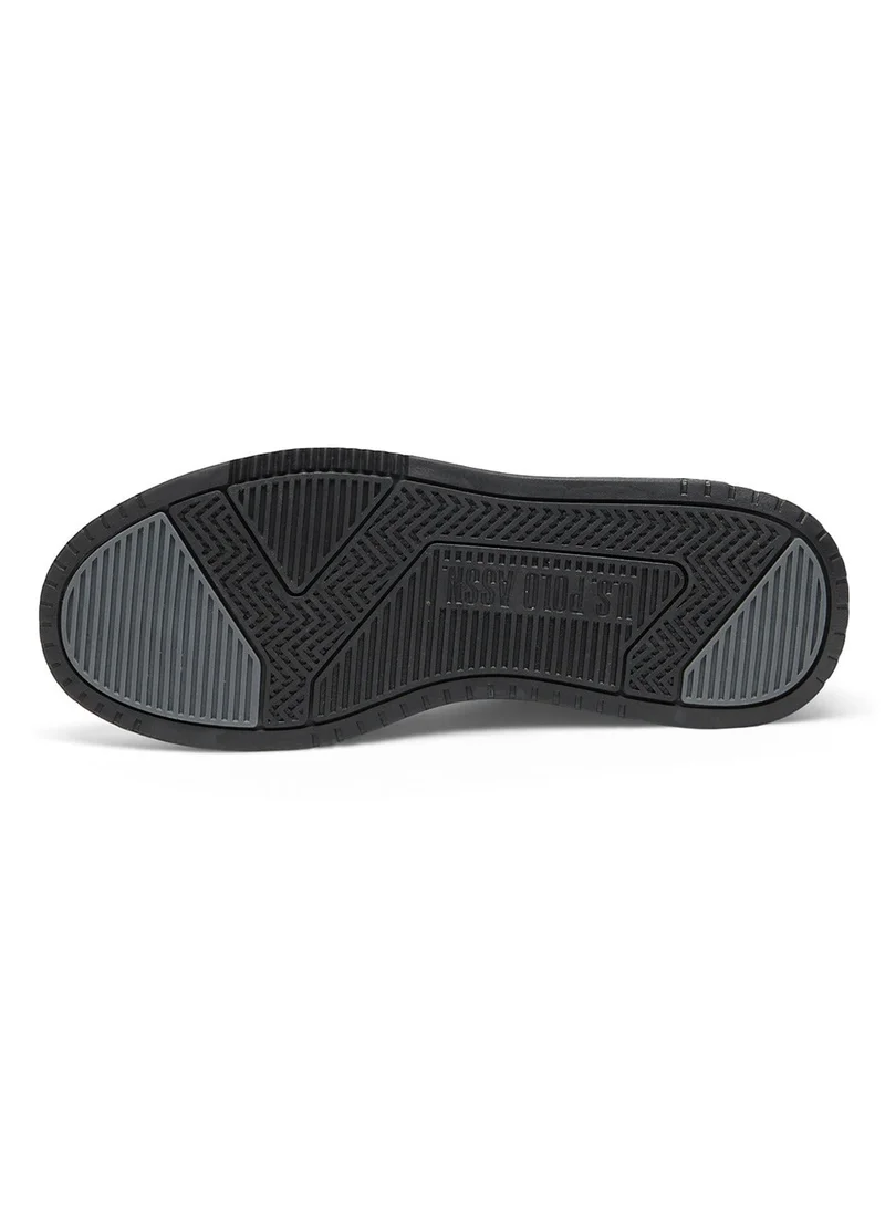 U.S. Polo Assn.  Men's Black Stylish Low-Top Casual Sneakers - Durable Lace-Up Design Shoes with Comfort Cushioned Sole for Everyday Active Wear for Men | Best Price UAE