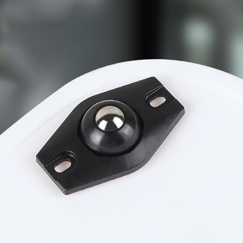 8 قطع من عجلات الكاستر الدوارة الصغيرة ذاتية اللصق مع كرات من الفولاذ المقاوم للصدأ لصناديق التخزين والأثاث - Image 5