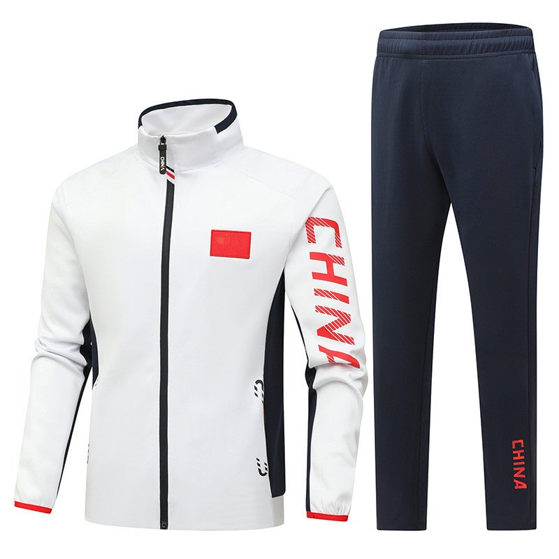 Chinese Team Sportswear Suit Student Class Uniform Sports Training National Uniform Team Uniform Group School Sports Square Array Clothing - Image 2