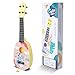 YOLOPLUS 17 Inch Toddler Ukulele Guitar Toy 4 Strings Mini Guitar for Kids Children Musical Instruments Educational Learning Toy 17 inch Pink Color - Image 2