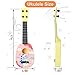 YOLOPLUS 17 Inch Toddler Ukulele Guitar Toy 4 Strings Mini Guitar for Kids Children Musical Instruments Educational Learning Toy 17 inch Pink Color - Image 4