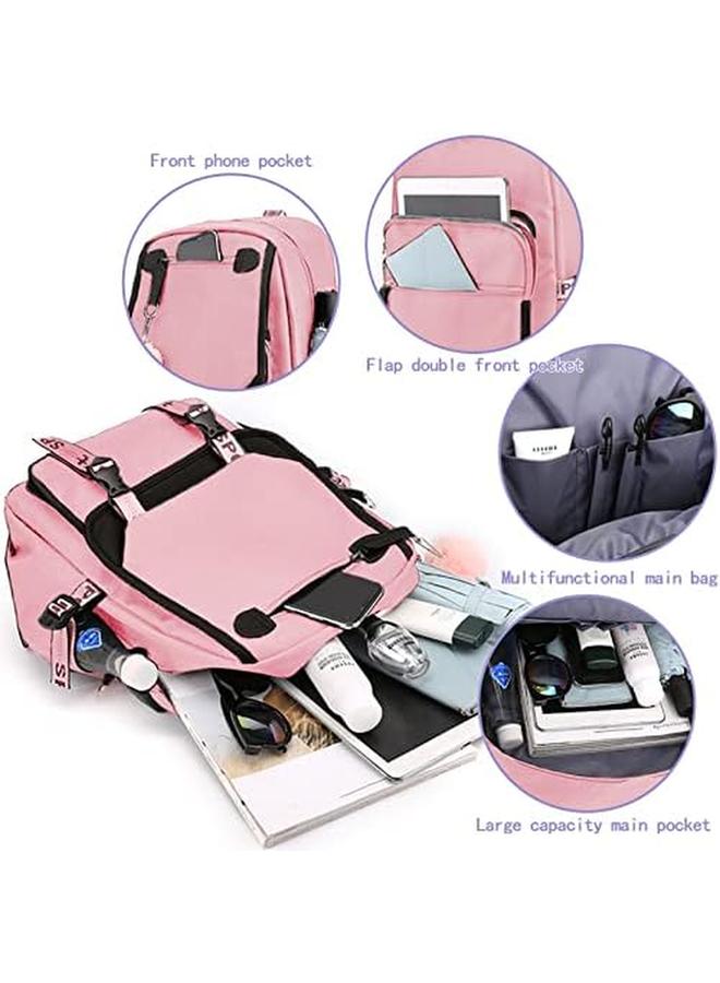 erorex Laptop Backpack For Women Girl Ladies Work Travel Backpack Stylish College School Bag Bookbag Fashion Casual Daypacks W Usb Charging Port For Nurse Teacher Fits 15.6Inch Notebook  - Image 2