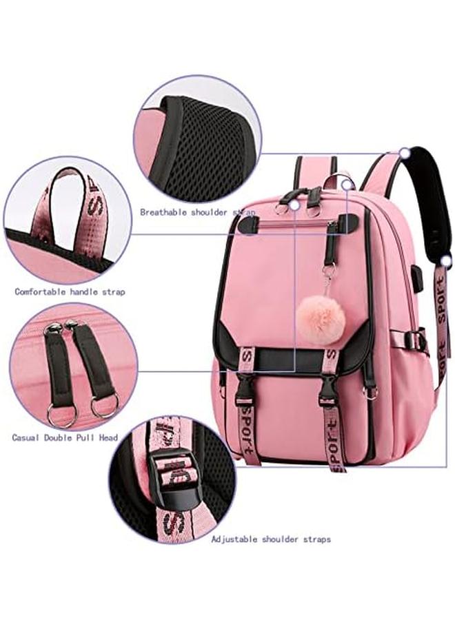 erorex Laptop Backpack For Women Girl Ladies Work Travel Backpack Stylish College School Bag Bookbag Fashion Casual Daypacks W Usb Charging Port For Nurse Teacher Fits 15.6Inch Notebook  - Image 4