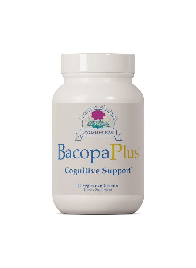 Ayush Herbs مكمل باكوبا بلس العشبي جينكو بيلوبا لدعم الذاكرة والجهاز العصبي 90 كبسولة نباتية - Image 2