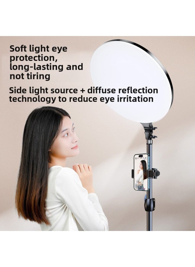 Generic - Anchor Dedicated Desktop Round Bracket Floor Tripod Mobile Phone Light Full Screen Beauty Live Light Light-Specifications:26cm Full Screen Desktop Fill Light + Disc Desktop Tripod + One Mobile Phone Clip + Bluetooth Remote Control - Image 1