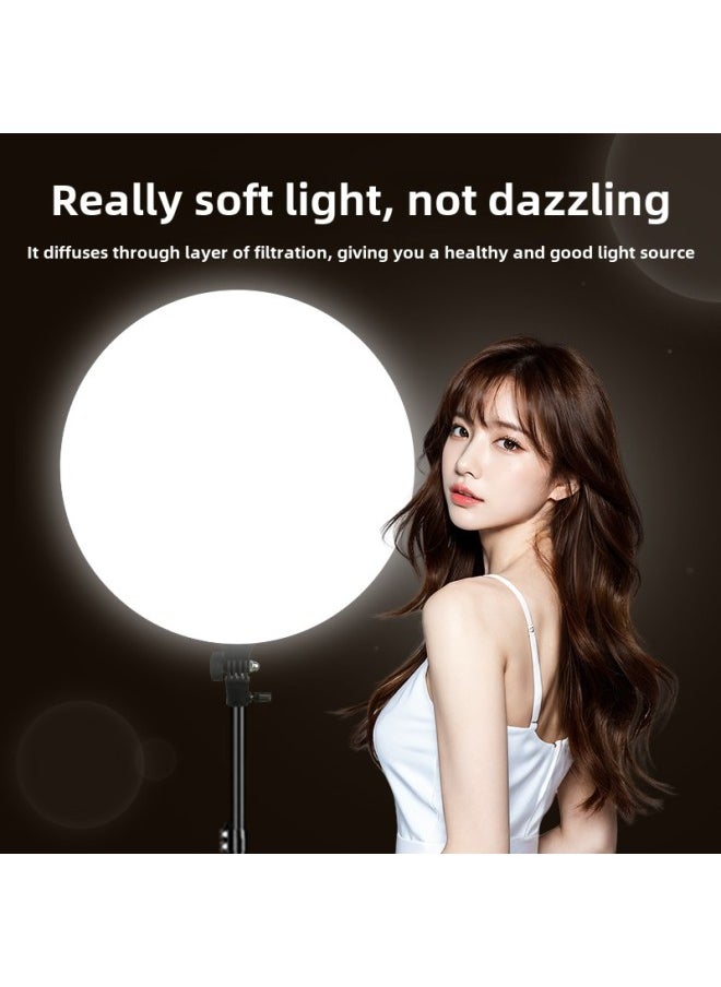 Generic - Anchor Dedicated Desktop Round Bracket Floor Tripod Mobile Phone Light Full Screen Beauty Live Light Light-Specifications:26cm Full Screen Desktop Fill Light + Disc Desktop Tripod + One Mobile Phone Clip + Bluetooth Remote Control - Image 1