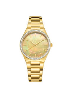ECSTACY Ecstacy Women's VJ21 Movement Watch, Analog Display and Stainless Steel Strap - E23507-GBGMH, Gold  - Image 1