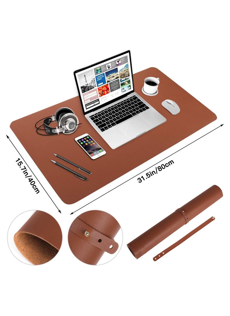 YONK - Large Mouse Pad Extra Large Waterproof Gaming Mouse Mat Stitched Edges Non Slippery Rubber Base Mats With Smooth Surface And Precise Tracking Soft And Durable Brown - Image 1